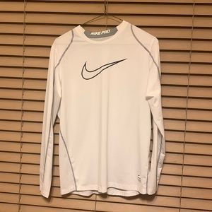 Nike white long sleeved shirt (kids XL)